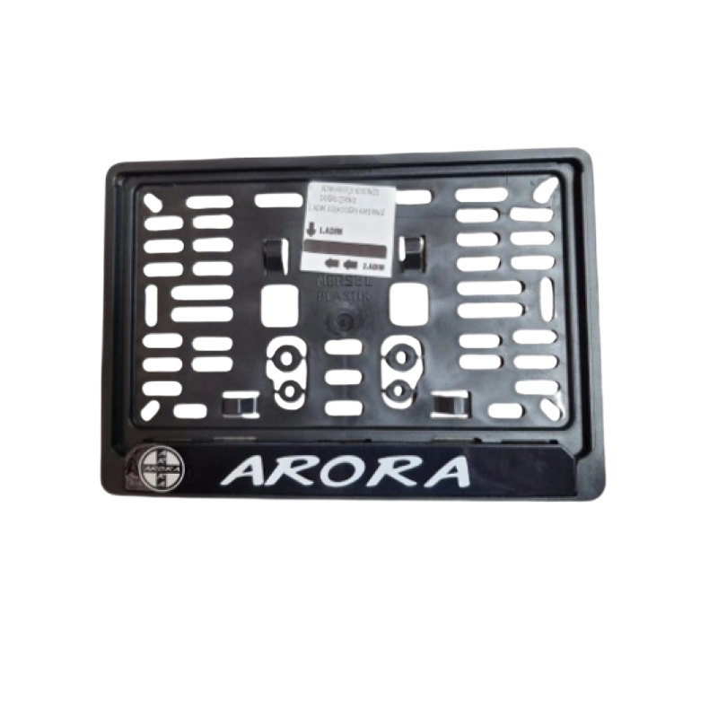 Monero Arora Baskılı Motosiklet Plakalık 