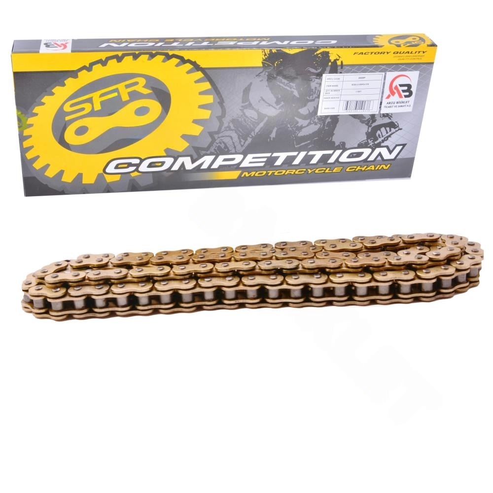 Monero Motosiklet O-Ringli Zincir 520H x 124L Altın (Gold)