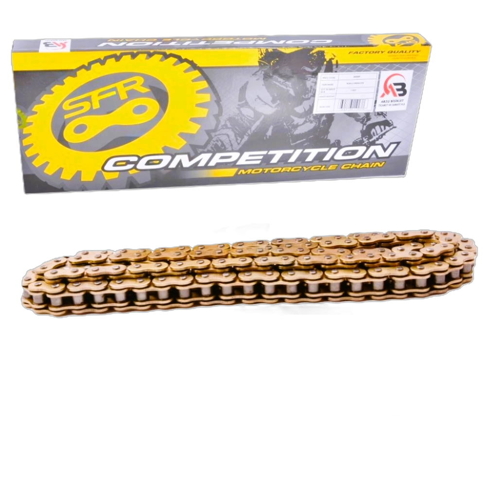 Monero Motosiklet O-Ringli Zincir 520H x 124L Altın (Gold)