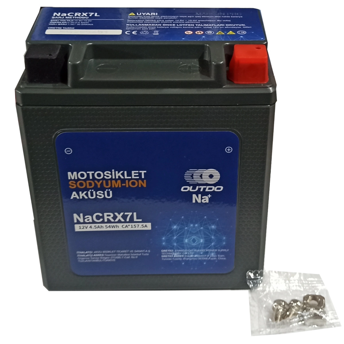 OUTDO NaCRX7L - 12N9L [113*70*130/T] SODYUM ION -OUTDO AKÜ 2 Yıl Garantili