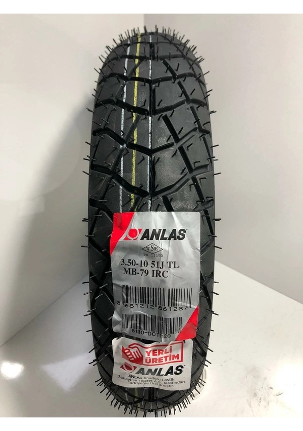 ANLAŞ Küba Blueberry Brillant 125 Pro Ön 3.50-10 Arka 3.50-10 MB79 Anlaş İrc Set 
