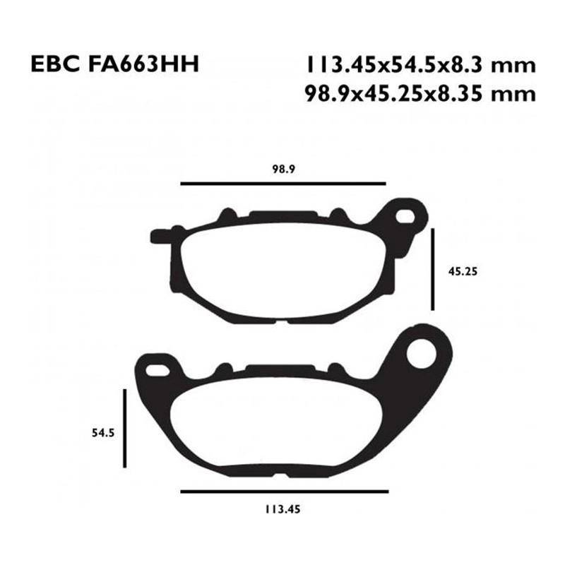 Nissin Yamaha R25 Ön Fren Disk Balata