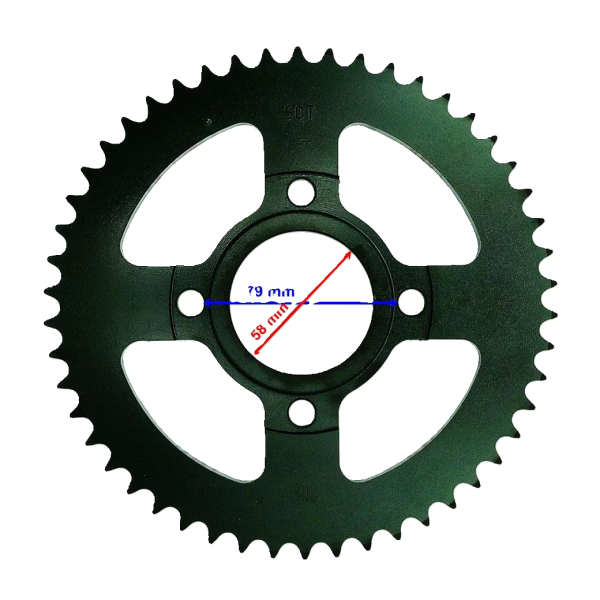 GMS Cross Cg 125 150 Arka Dişli 50T Takozlu Göbek İçin