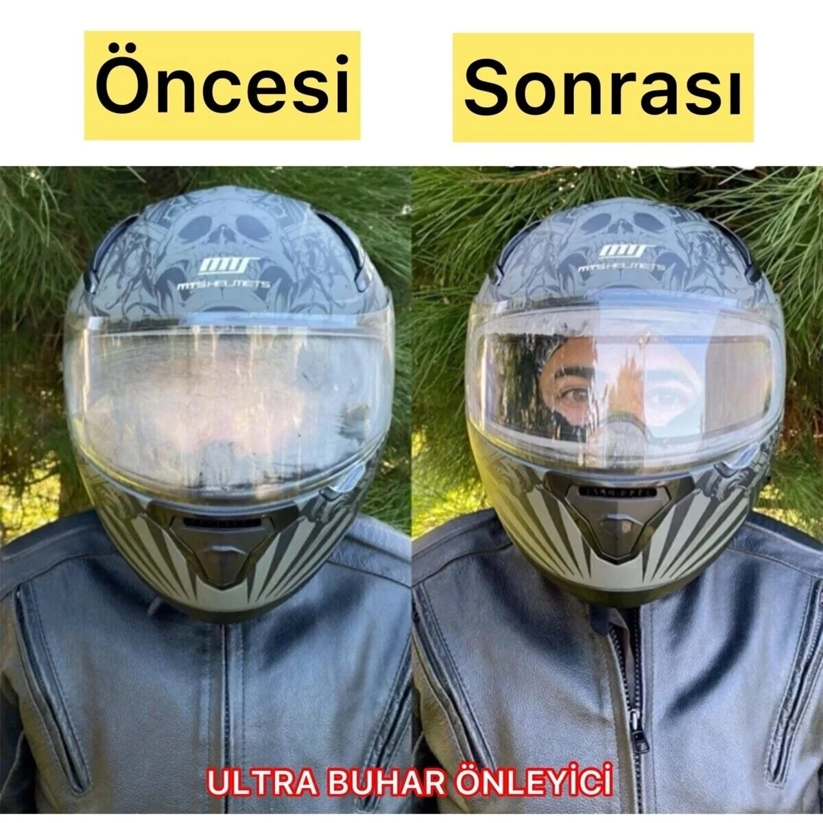GOGO KASK BUHAR CAMI (YAPIŞTIRMALI) UNIVERSAL PINLOCK