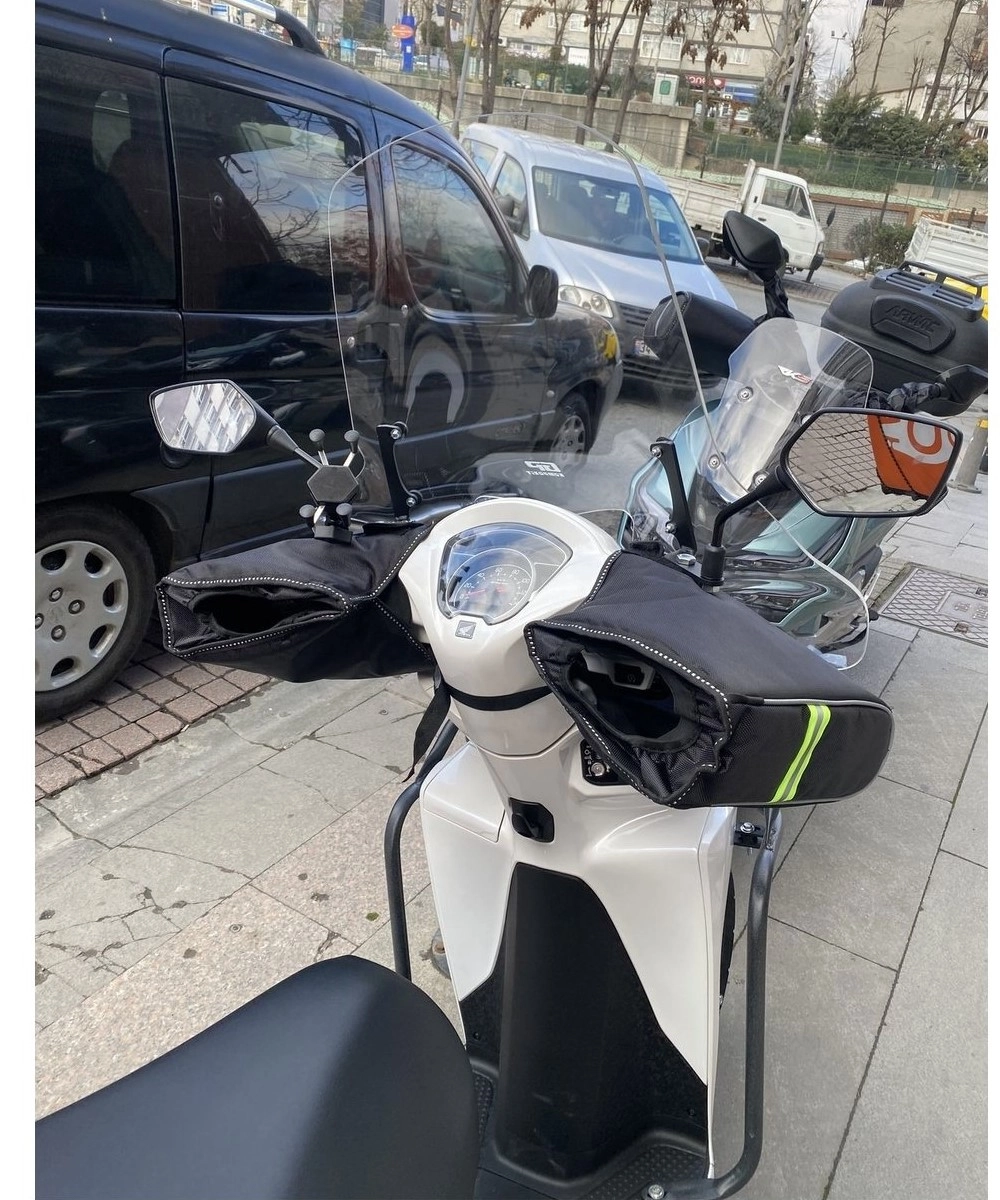 Monero Honda Dio Uyumlu Scooter El Koruması Reflektörlü