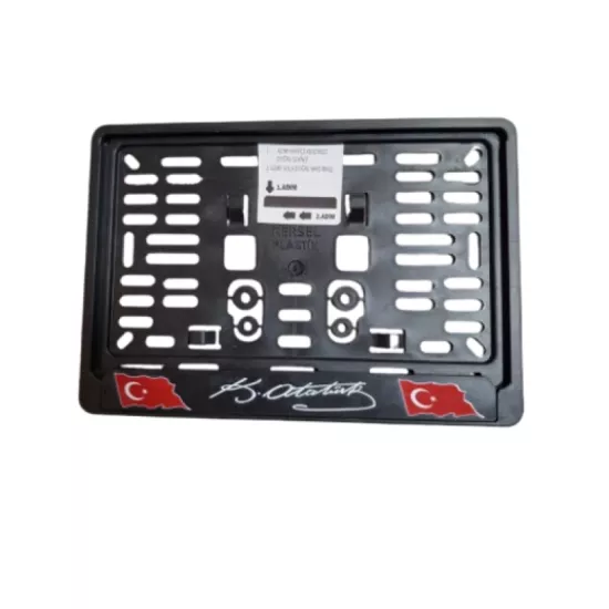 Monero Atatürk İmzalı Baskılı Motosiklet Plakalık 