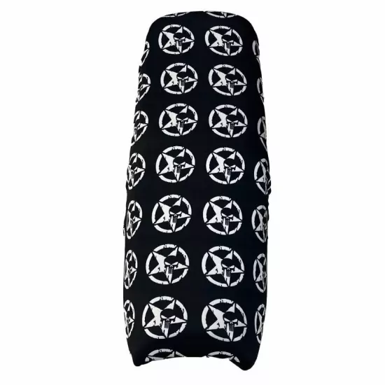 GOGO Cup Cg Drift Ybr Cbf Uyumlu Universal Koltuk Kılıfı Yıldız Siyah Beyaz