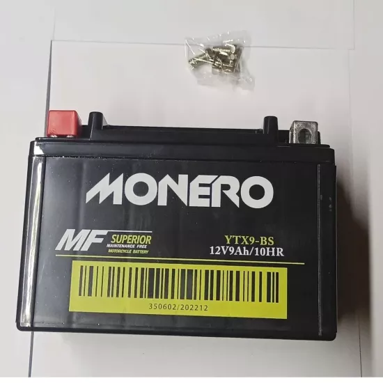 Monero Akü Ytx9a-bs 12v9ah Yamaha X-city 250/TT 600 E (2012-)/ X Max (ypr 250) (2012-)