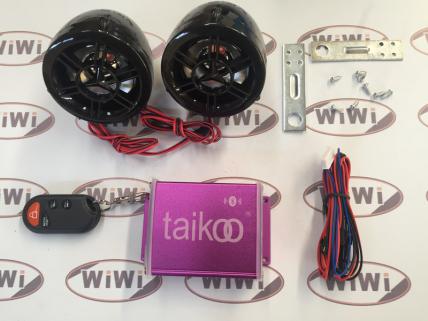 Motosiklet Müzik Sistemi Bluetooth Mp3 Çalar Alarm Radyo Türkçe