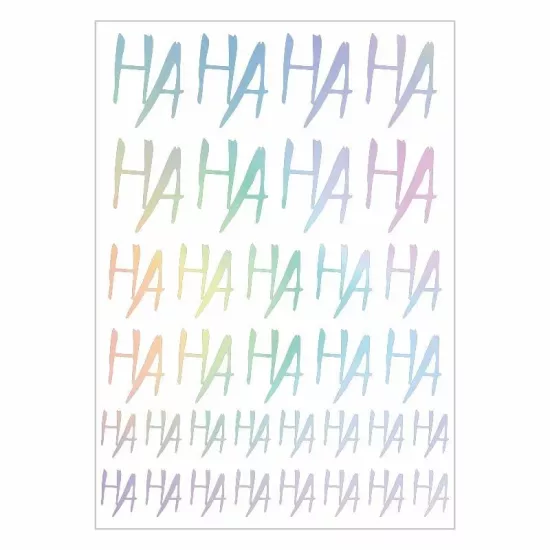 GOGO A4 STİCKER HA HA HAHA HOLOGRAM TEK PAKET ÇOKLU STİCKER