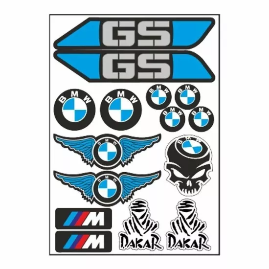 GOGO A4 STİCKER BMW GS DAKAR TEK PAKET ÇOKLU STİCKER 