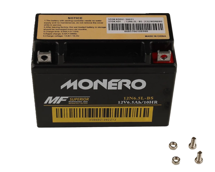 Monero  Agk Uag Ut Mg Cg Uyumlu Swan/Monero Akü 12v 6.5a