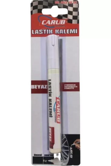 Carub Lastik Yazı Boya Kalemi Beyaz